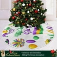 thumbnail image 6 of GZHJMY Mardi Gras Christmas Tree Skirt, Tree Skirt for Holiday Party Home Christmas Day Ornaments, 47.2", 6 of 6