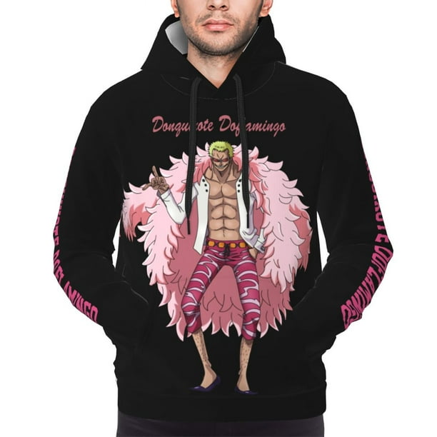 One Piece Anime Doflamingo Hoodies for Men Women XL 3D Print pullover