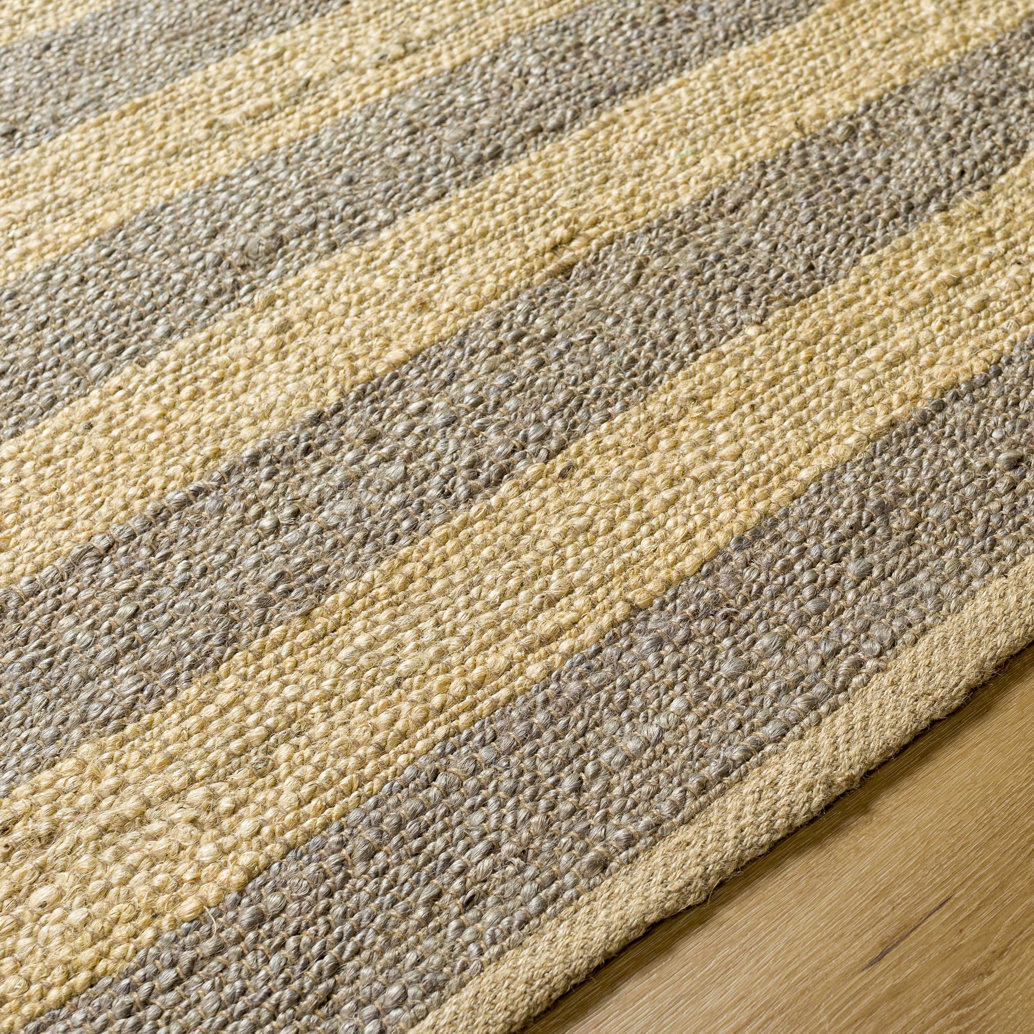 Hauteloom Ilkay Jute Living Room, Bedroom Area Rug - 6' x 9'