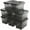 Black, variant on 8 Pack Plastic Storage Latch Bins, 4 Quart Clear Plastic Handle Box with Lids and Handle, Multi-Purpose