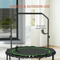 thumbnail image 3 of Resenkos 45-Inch Folding Exercise Rebounder with Adjustable Handle - Green, 3 of 7