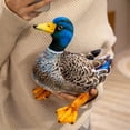 thumbnail image 6 of Simulated Wild Green Duck Stuffed Animal Doll - 11'' Soft Hug Duck Plush Toy Gift for Friends, 6 of 7