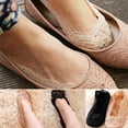 thumbnail image 3 of Flmtop Mode Coton Dentelle Fleur Invisible Doublure Coupe Basse Bateau Cheville Chaussettes, 3 of 7