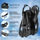 thumbnail image 4 of Equipo de snorkel 3 en 1 con máscara, aletas y tubo respirador para adultos, 4 of 7