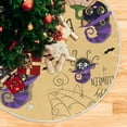 thumbnail image 5 of FMSHPON Cute Halloween Owl Xmas Christmas Tree Skirt Stand Mat for Holiday Party Decoration Indoor Outdoor 48 inches, 5 of 6