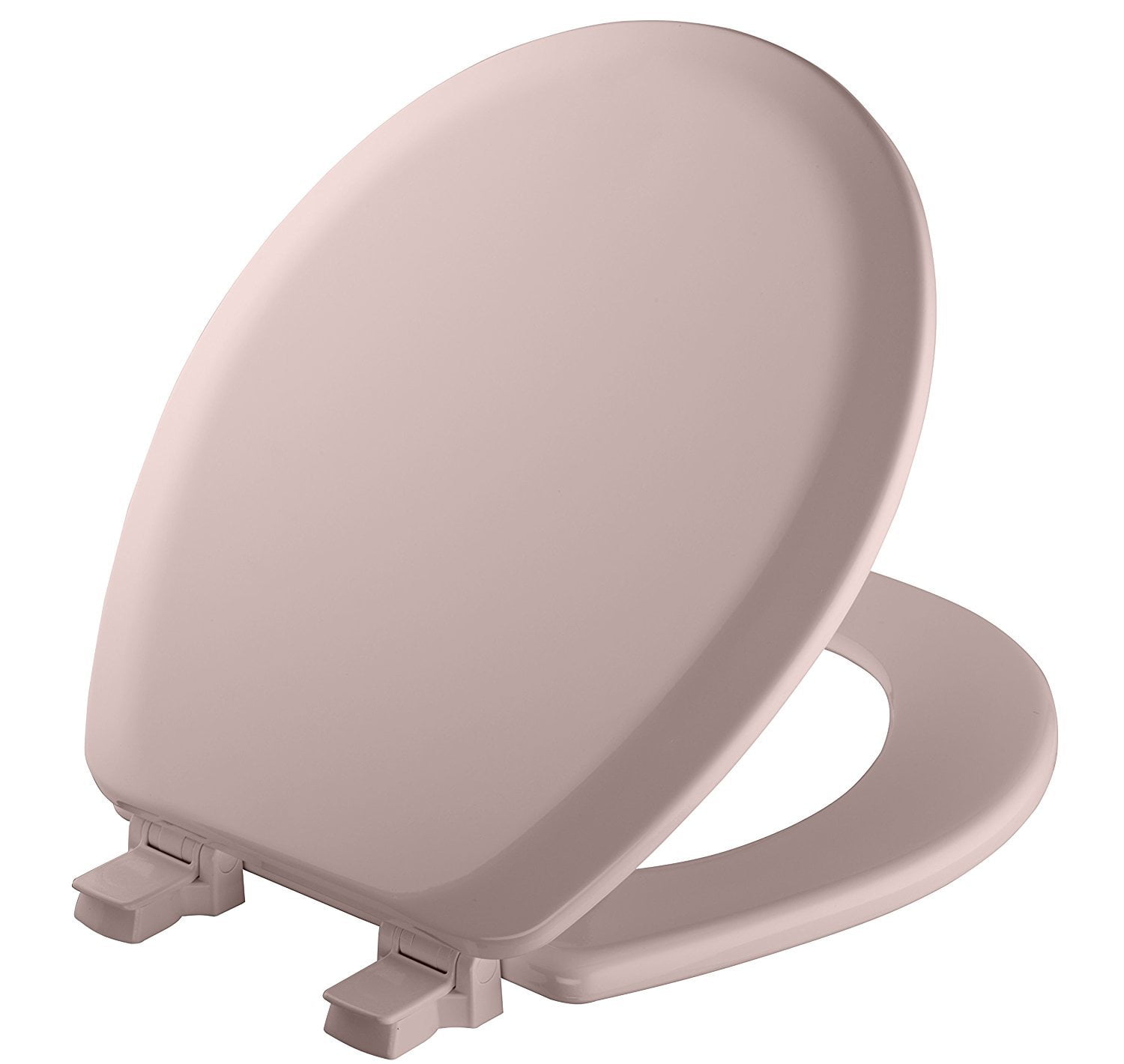 MAYFAIR 41EC 023 Toilet Seat will Never Loosen and Easily Remove, ROUND