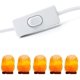 thumbnail image 4 of 2024 2024 Cable para lámpara de sal con interruptor - E14-1.8 M - Enchufe para lámpara de sal, blanco, 4 of 4