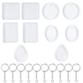 thumbnail image 4 of 20pcs Silicone DIY Keychain Pendant Silicone Mold Crystal Epoxy Mold with Hole, 4 of 8