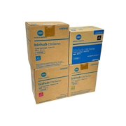 Konica Minolta Genuine TNP-22 Complete Toner Set (A0X5132 / TNP22K, A0X5432 / TNP22C, A0X5332 / TNP22M) For Bizhub C35, C35P
