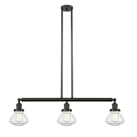 

Innovations Lighting 213-S Olean Olean 3 Light 39 Wide Linear Chandelier - Bronze