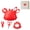 Red, variant on Crab Bottle Opener,Magnetic Scissors for Fridge,Crab-Shaped 4-in-1 Multi Tool with Magnetic Fridge Magnet, Bottle Opener, Box Cutter and Mini Scissors,Compact Kitchen Gadget for Home Office