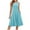 Blue, variant on TSADFHJI Skirts for Women Short Length Lace Summer Casual Dresses for Women Sleeveless Midi Dress Swing Tank Pleated Tshirt Dress with Pockets A S Navy