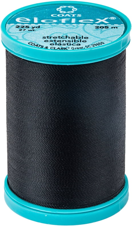 Coats Eloflex Stretch Thread Black/Grey 