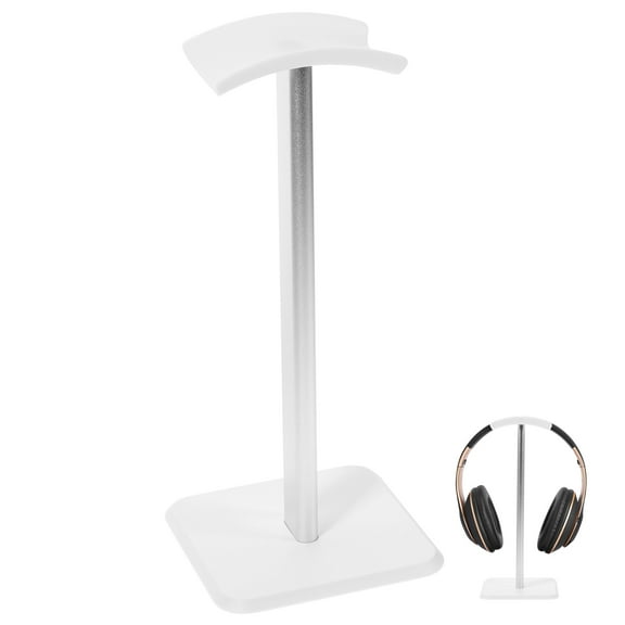Headphone Stand Display Shelf Headphones for Desk Holder Headset White Aluminum Alloy