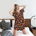 thumbnail image 5 of Kdxio Christmas Gingerbread Print Pajamas Sets for Women Short-Sleeved Pjs with Lounge Shorts Two Piece Sleepwear S-4XL, 5 of 5