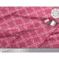 thumbnail image 3 of Soimoi Japan Crepe Satin Fabric Dots & Circle Geometric Printed Fabric 1 Yard 42 Inch Wide, 3 of 3