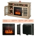thumbnail image 2 of Gymax 48'' TV Stand Console Cabinet w/ Fireplace Entertainment Center For Living Room Natural, 2 of 10