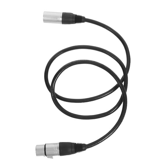 Raindrops Professional 7-Pin Xlr Microphone Cable Male to Female Black Mic Audio Cord for Studio and Stage