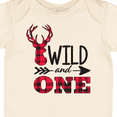 thumbnail image 4 of Inktastic Plaid Deer Wild and 1 with Arrow Boys or Girls Baby Bodysuit, 4 of 5