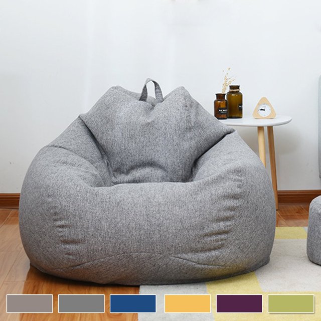 POINTERTECK Housse de Fauteuil Poire Sans Remplissage Housse de Fauteuil Poire Classique Housse de Sofa Fauteuil de Repos Housse de Fauteuil Poire de Rangement pour Adultes et Enfants - 100X120Cm