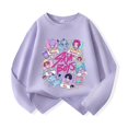 thumbnail image 1 of Camiseta holgada de manga larga con cuello redondo de Demon Hunters KPop para niños, ropa informal para niños de 100 a 160 cm, 1 of 5