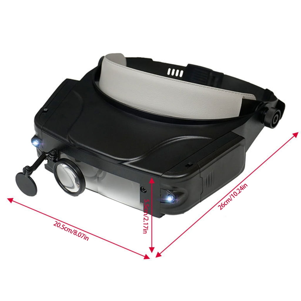 JZROCKER Functional Head Worn Magnifier with Changeable Lense for Detail Oriented Activity and Long Time Wear