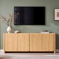 thumbnail image 6 of Aitjunz 66" Buffet Cabinet with Storage, Modern Sideboard w/Curved Edges & Adjustable Shelves, Natural, 6 of 7