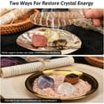 thumbnail image 2 of 35PCS Healing Crystals Stones Set, 7 Rough & Tumbled Chakra Stones, 80g Crushed Stones,Necklace, 8 Magic Candles, 7 Paper/Sage/Feather/Salt, Wooden Grid and Box for Beginners Meditation Yoga, 2 of 6