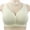 Yellow, variant on Womens Bralettes wireless bras Women's Front Open Button Top Up Comfortable Plus Size Gathered Anti Drop Bra Bras For Women No Underwire Plus Size Bras Comfortable Bras Black XXL
