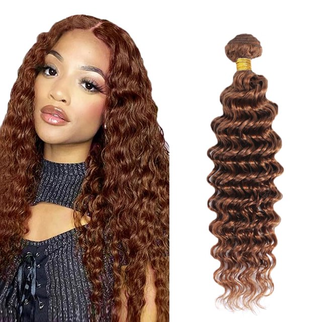 Hair Bundles DiexRLamx Brown Deep Wave, 30 cm, 100 g, grado 8A