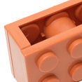 thumbnail image 3 of Mini Orange Building Block Tape Dispenser - Cute PP Desktop Tape Cutter, Portable Small Tape Holder for Office, School & Daily Use, Wear-Resistant & Durable Tape Tearing Tool, Perfect for Small-Sized, 3 of 6