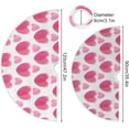 thumbnail image 3 of FMSHPON Valentine's Day Love Heart Pink Xmas Christmas Tree Skirt Stand Mat for Holiday Party Decoration Indoor Outdoor 36 inches, 3 of 6