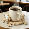 thumbnail image 4 of JKCCZLL 4pcs Animal Crochet Coasters, Handmade Crochet Coasters, Stuffed Animal-Themed Drink Coaster, Fun Soft Decorative Drink Coaster for Home Decor and Tabletop Protection, 4 of 12