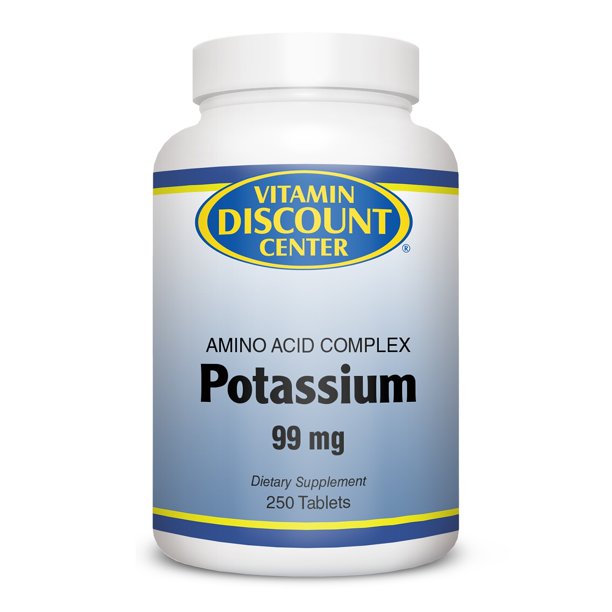 Potassium 99mg by Vitamin Discount Center 250 Tablets