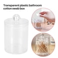 thumbnail image 3 of Qtip Holder Dispenser for Cotton Ball, Cotton Swab Jar with Lids for Bathroom Canister Storage Organ transparent plastic, 3 of 6