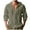 Army Green, variant on Lumeqa Mens Cotton Linen Hoodies Long Sleeve Button Down Shirts Casual Hawaiian Beach Yoga Sweatshirts