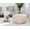 Brown & Ivory, variant on Jani Surin 22" Square Pouf Ottoman Red