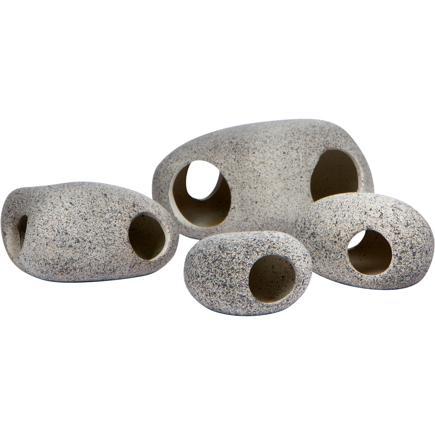 Aquarium Tiered Ledge Rock Formation Hideout Habitat for Fish, and Reptiles By Red Rooster Pet Co.