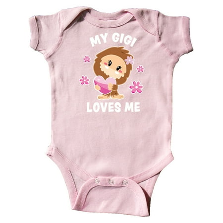 

Inktastic My Gigi Loves Me with Bigfoot Gift Baby Girl Bodysuit