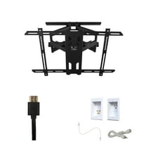 Kanto PDX650 Tv Mounting package W/ Single outlet thru wall power kit