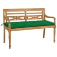 thumbnail image 5 of vidaXL Batavia Bench with Beige Cushion 59.1" Solid Teak Wood, 5 of 141