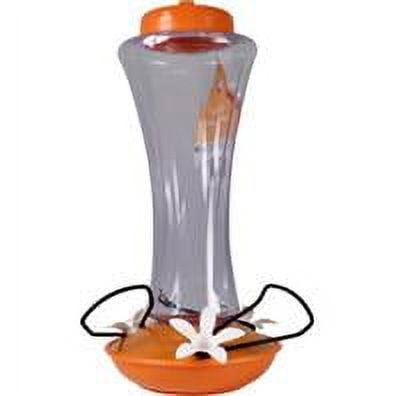 Woodlink NAO7 20oz Capacity Trumpet Plastic Oriole Feeder - Clear/Orange