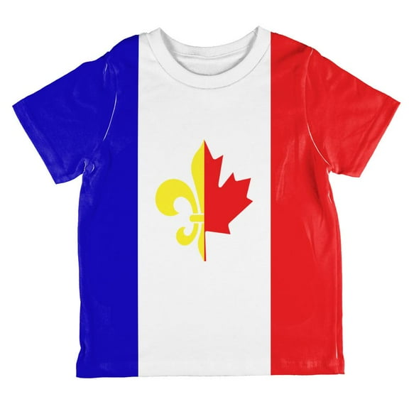 French Canadian Flag All Over Toddler T Shirt Multi 6T