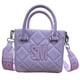 thumbnail image 4 of Mini Tote Steve Madden color lila con doble asa para mano, asa larga desmontable y ajustable para hombro, 4 of 6