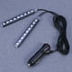 thumbnail image 4 of PTOOTP Tira de luces LED para interior de coche, 18 luces LED, luz azul (negra), 4 of 8