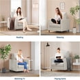 thumbnail image 3 of Ourlova Fauteuil de 33,9 Po en Chenille Causeuse Canapé de Lecture Beige, 3 of 7