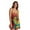 Tie Dye Multi Rainbow, variant on Tie Dye Pajama Short Set with Ruffle Detail (Tie Dye Rainbow, Large)