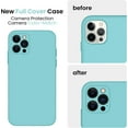 thumbnail image 3 of for iPhone 12 Pro Max Case, Silicone Upgraded [Camera Protecion] Phone Case with Soft Anti-Scratch Microfiber Lining, 6.7 inch, Sea Blue, 3 of 11