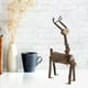 thumbnail image 5 of Adornos de madera para parejas, decoración de escritorio y regalo artístico, figuras de ciervos y alces hechos a mano, 5 of 8