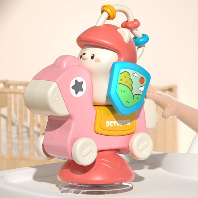 SPOORYYO Carousel Suction Cup Spinning Dining Chair Educational Early Learning Toy for Interactive Play